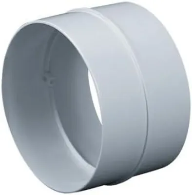 Imagen del producto de Conector para tuberías, conducto de extracción, redondo, diámetro 125 mm, para sistemas de ventilación
