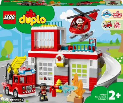 Image de LEGO 10970 LEGO Duplo 10970 Feuerwehrwache mit Hubschrauber