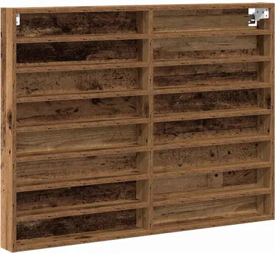 Obrázek produktu pro vidaXL Vitrína s policí Rekultivované dřevo 100 x 8,5 x 75 cm Materiál na bázi dřeva