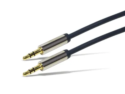 Produktbild von LogiLink 3.5mm - 3.5mm 0.3m, 3.5mm, Männlich, 3.5mm, Männlich, 0,3 m, Blau