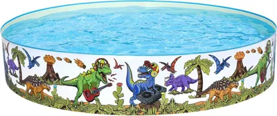 Produktbild von Bestway 55001, Gerahmter Pool, 1612 l, Rund, 3 Jahr(e), PVC, Vinyl, Mehrfarbig