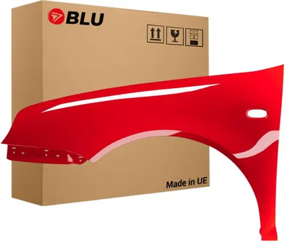 Image de BLU Aile Compatible avec VW Volkswagen Golf IV 4 LP3G Gauche Rot FlashRot | 1997-2006 | Avant | Peint| Prêt à Monter | Galvanisé