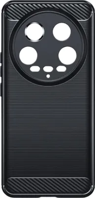 Produktbild von Carbon Shield TPU Hülle für Xiaomi 14 Ultra - Schwarz KP31015