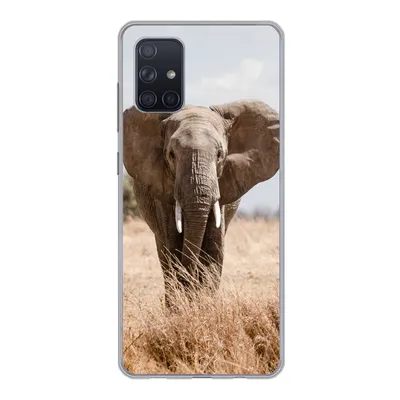 Produktbild von MuchoWow® Handyhülle Schutzhülle Hülle für Samsung Galaxy A51 5G Elefant - Natur - Tiere - Porträt Silikon Softcase Handy Hülle - Abbildung