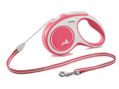 Obrázek produktu pro Flexi New Comfort M Cord 8 m, Pes, Zatahovací vodítko, Červená, Kabel, 12 kg, Jednobarevný