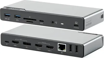 Obrázek produktu pro Alogic DUCDV4 Alogic Dockingstation USB-C 16 in 1 Quad Display 85W PD