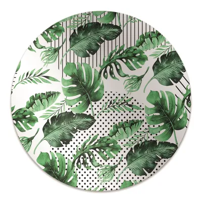 Produktbild von Rundmatte - Stuhlunterlage Bürostuhlunterlage - Rund Ø 100 cm - Bodenmatte - Fußmatte - Punkte und Bindestriche