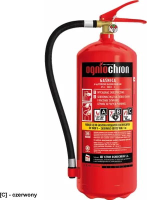 Zdjęcie produktu dla OGP-6XABC - Gaśnica proszkowa 6 kg - 6 kg
