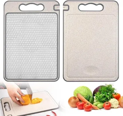 Immagine prodotto di Lama di taglio in acciaio inossidabile a doppia fila per la cucina - Lama in acciaio inossidabile 2-in-1 - Adatta per carne, verdure e frutta - Lavabile in lavastoviglie - Dimensioni 355 x 245 cm