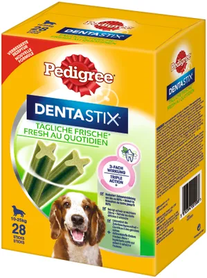Produktbild von Denta Stix Daily Fresh MP – Für mittelgroße Hunde (28 Stück)