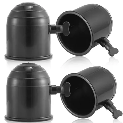 Produktbild von Anhängerkupplung Abdeckung Kunststoff Schwarz Φ50mm 4 Stück