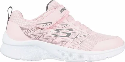 Produktbild von Skechers Microspec Bold Delight, leichte Mädchen Mesh Sportschuhe hellpink, herausnehmbare Einlegesohle, maschinenwaschbar