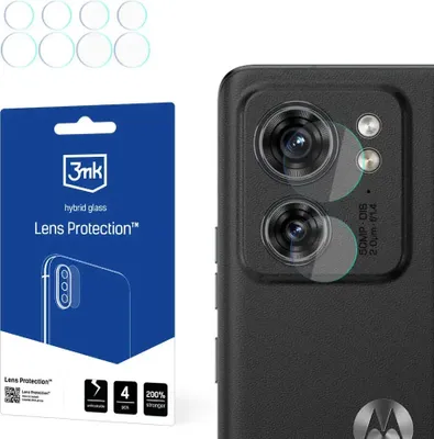 Produktbild von 3mk Hybridglas Lens Protection für Motorola Edge 2023 Kamera Objektiv Kameralinse 0,16mm 6H (4 Stück)