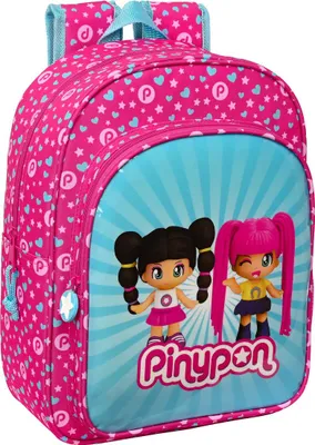 Produktbild von Pinypon Schulrucksack Blau Rosa 26 x 34 x 11 cm