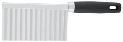 Produktbild von Knisterschneider, handgehaltenes Schneidwerkzeug, Pommes-Frites-Schneider aus Edelstahl zum Frittieren von Kartoffeln, Karotten, Chips und Gemüse