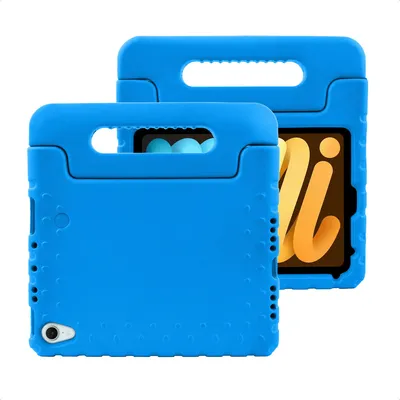 Produktbild von imoshion Schutzhülle mit Handgriff kindersicher iPad Mini 7 (2024) / iPad Mini 6 (2021) - Blau