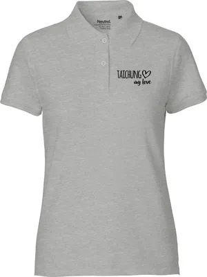 Produktbild von Huuraa Damen Polo Shirt Taichung my love M Sport Grey Bio Baumwolle Fairtrade Poloshirt Geschenkidee