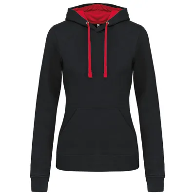 Produktbild von Kariban Damen-kapuzensweatshirt bicolor