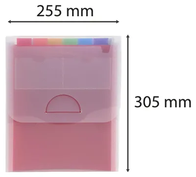 Productafbeelding van Exacompta 55798E Exacompta Fächermappe Crystal 6 Fächer transparent, 1 St.