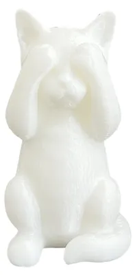 Produktbild von 3D-gedruckte Katzenfigur „Kätzchen hören, sprechen, sehen, nichts Böses“ – Miniatur-Katzenfigur, Geschenk für Katzenliebhaber, Dekoration für Schreibtisch, Regal oder Schrank