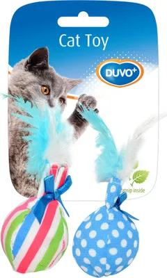 Image de Duvo+ Jouet pour chats Balle avec plumes