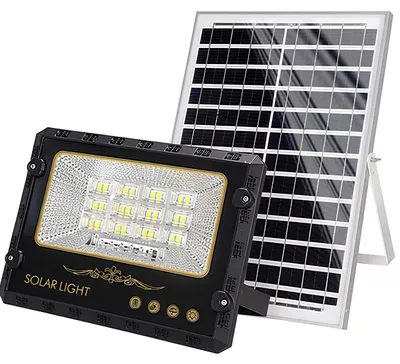 Image de Avizar, projecteur solaire LED d'extérieur 9000 K avec capteur automatique, gris
