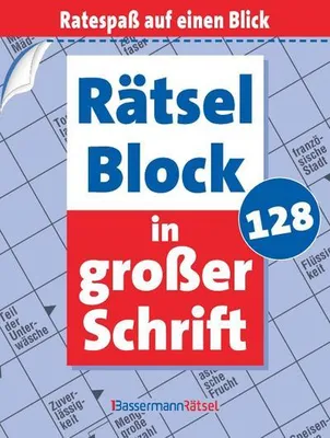 Obrázok produktu pre Rätselblock in großer Schrift 128
