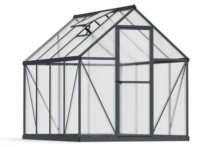 Produktbild von Palram - Canopia Aluminium Gewächshaus Mythos 68 Grau 247x185x208 cm