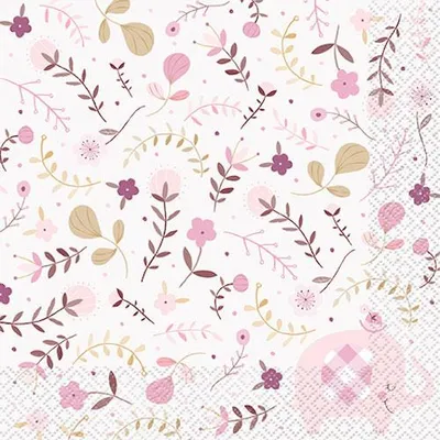 Produktbild von Baby Shower Elefant Mädchen 16 Servietten