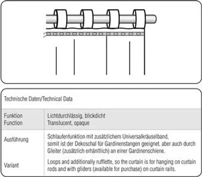Produktbild von Schlaufenschal Struktur Leinen Uni beige 245x135 cm