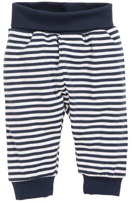 Produktbild von Playshoes Unisex Kinder Baby-Pumphose Sweat-Hose Jogginghose, Marine Ringel,98