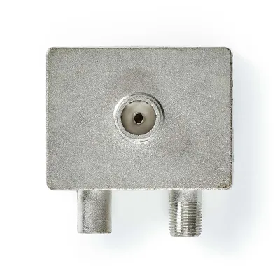 Produktbild von Nedis Satelliten- und Antennenadapter - IEC (Coax) Buchse - F Buchse / IEC (Coax) Stecker - Vernickelt - 75 Ohm - Gerade - Zink - Metall / Silber - 1 Stück - Box