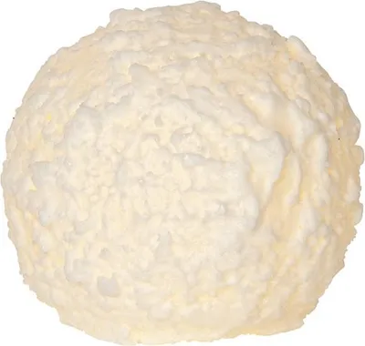Produktbild von Schneeball-Kerze Snowball Echtwachs Batterie Timer warmweiß Ø 10cm