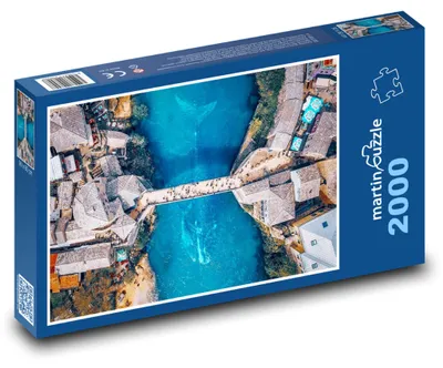 Obrázek produktu pro Puzzle 2000 Staré město - řeka Neretva - martinpuzzle