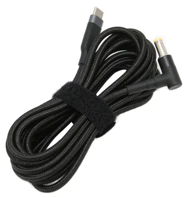 Zdjęcie produktu dla Przewód zasilający do laptopa JORINDO z chipem PD EMARK, 5 A, 100 W – przenośny, wytrzymały, łatwy w obsłudze kabel zasilający do laptopa, długość 3 metry