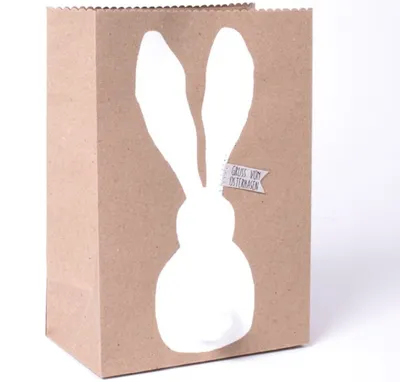 Produktbild von Good old friends Frühlingstüte Tüte Hase Ostern Pom Pom Osterhase Deko Geschenk