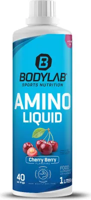 Produktbild von BODYLAB Amino Liquid - 1000ml - Cherry Berry