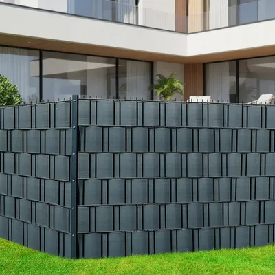 Immagine prodotto di Schermo privacy 10X HART Strisce di schermo privacy in PVC a doppio picchetto antracite
