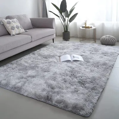 Produktbild von Flauschige Teppiche Hochflor Shaggy Teppich Langflor Wohnzimmer Pflegeleicht DHL