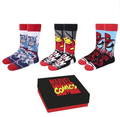 Obrázok produktu pre Balenie 3 párov ponožiek s motívmi Marvel