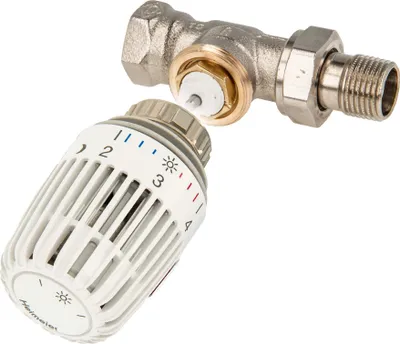 Produktbild von tecuro Kombi-Set Thermostatkopf K und Ventilunterteil V-exact II, DN 15 - Durchgangsform