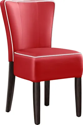 Produktbild von 2er-Set AMERICAN | Dinerstuhl | Rot | Leder | Diner Stühle, American Diner Stuhl, American Stuhl