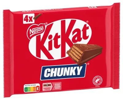 Produktbild von Nestlé KitKat ChunKy Classic Schokoriegel 4er (160g Packung)