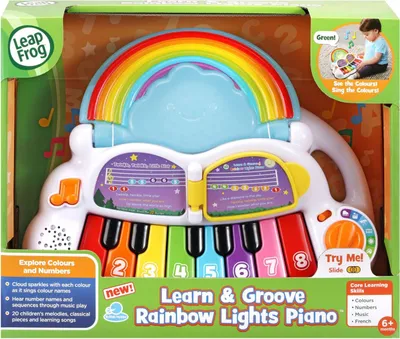 Immagine prodotto di Pianoforte giocattolo musicale con luci arcobaleno per bambini