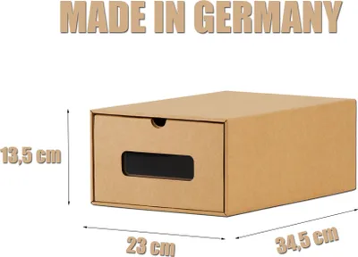 Produktbild von BigDean 20 Stück Aufbewahrungsbox mit Sichtfenster Stapelbar Schuhaufbewahrung Storage Box Schuhbox Schuhkarton Schuhschachtel Allzweckbox Schublade