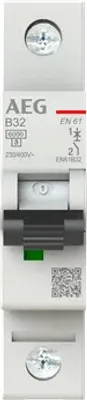 Image de AEG Disjoncteur Elfaplus 6kA B32A 1P (2CDS251088R0325)