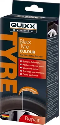 Produktbild von Quixx Schwarze Reifen Farbe  75ml