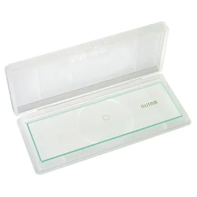 Immagine prodotto di Micrometro per oggetti Bresser Vetrino per microscopio con graduazione di 0,01 mm