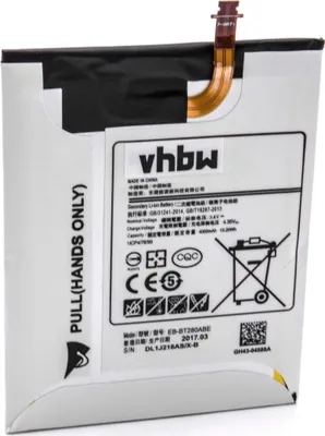 Produktbild von vhbw Akku kompatibel mit Samsung Galaxy Tab A 7.0, SM-T280 Tablet Pad (4000 mAh, 3,8 V, Li-Polymer)
