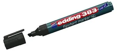 Produktbild von Edding 383, 1 Stück(e), Schwarz, Meißel, Mehrfarbig, Polypropylen (PP), Rund